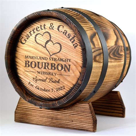 Personalized Wine Barrel Wedding Card Holder .